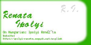 renata ipolyi business card